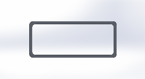 Aluminium 38x16 Radius Edge