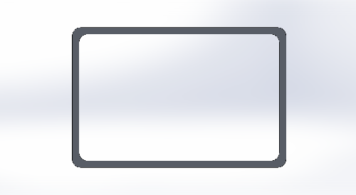 Aluminium 38x25 Radius Edge